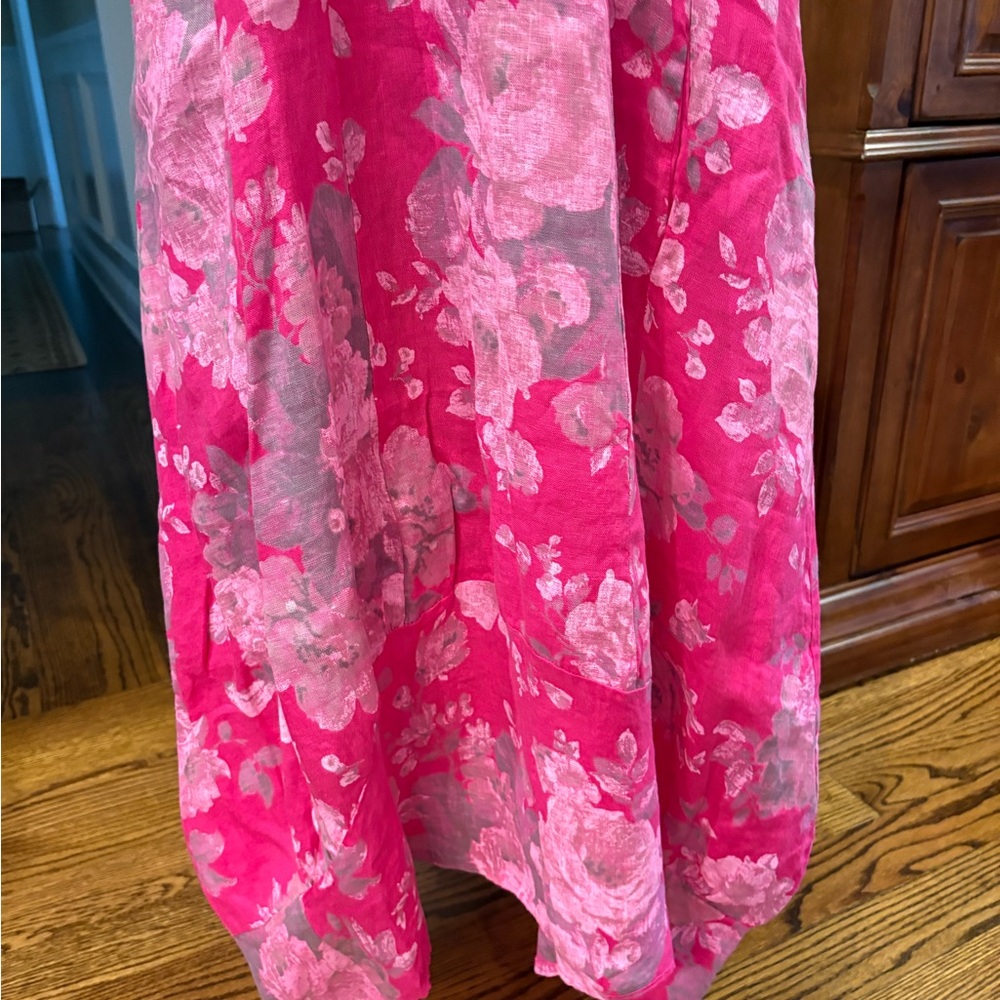 Colette Floral Linen Sundress - Picture 3 of 11